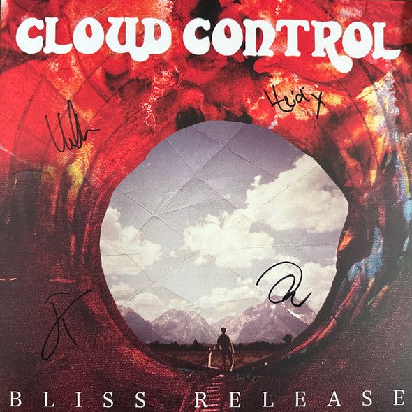 Album cover of Cloud Control's Bliss Release, signed by the band in black marker